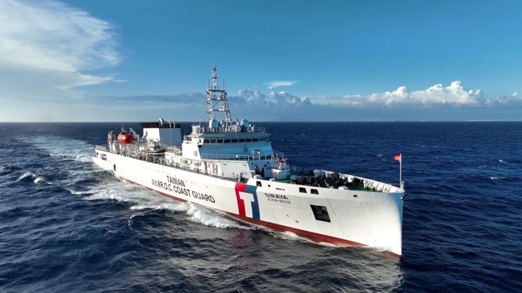 以「西拉雅」命名的我國首艘海巡高緯度遠洋巡護船「西拉雅號」完成海上公試。（圖／海巡署）