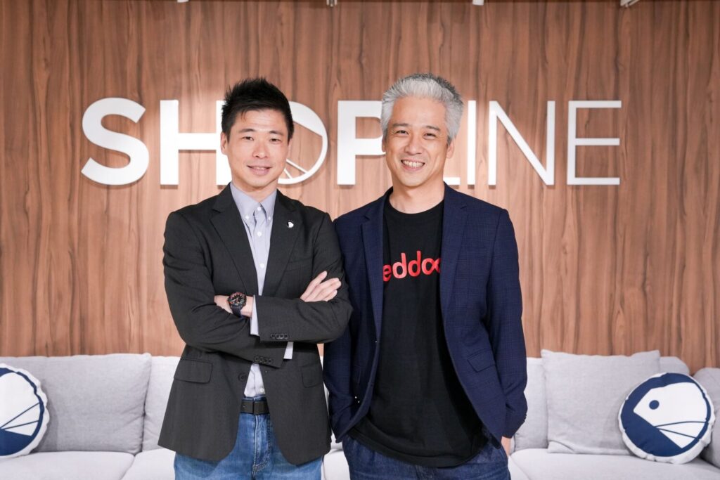 SHOPLINE台灣總經理葉力維（左）與Justar 數聚國際創辦人張元溢（右）攜手推出全新「全域零售廣告媒體」服務。（圖／業者提供）