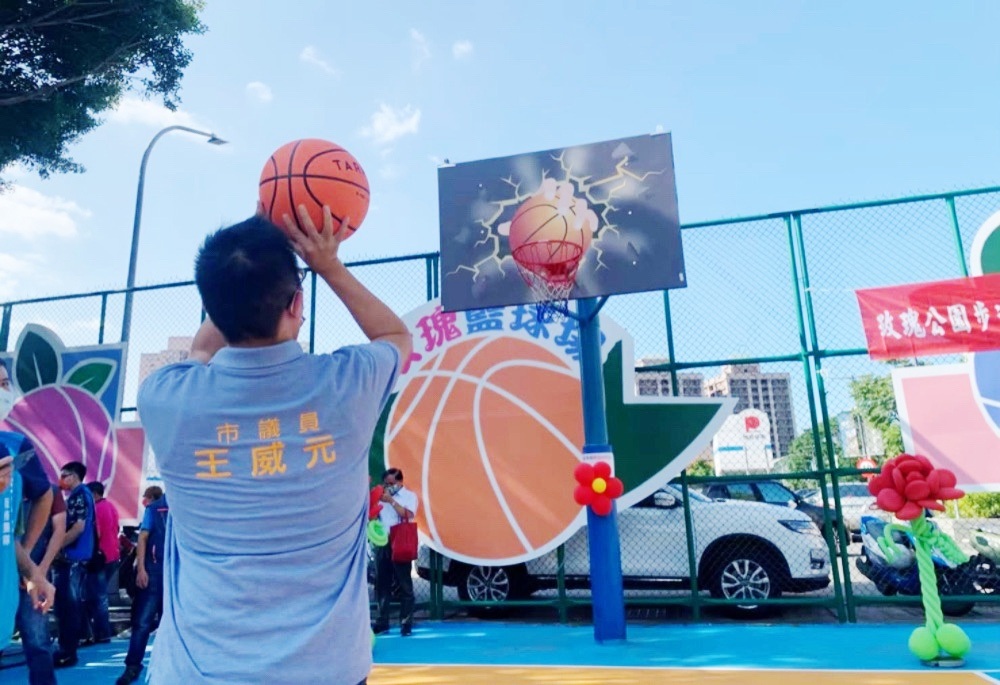 玫瑰公園天幕籃球場8月3日啟用 王威元推動三重運動環境再升級 256 248260801a04