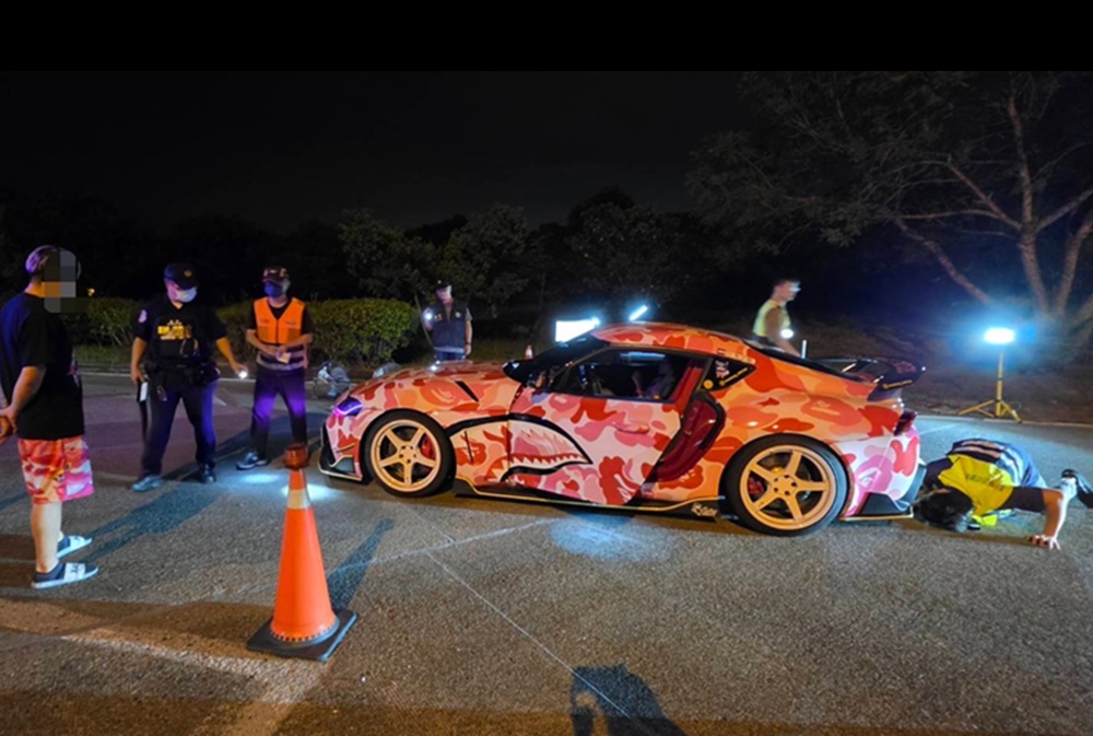 國道服務區車聚燒胎 聯合路檢查獲各種交通違規44件 235 cnews204260802a03
