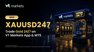 VT Markets 推出 XAUUSD247 重新定義黃金交易時間 VT Markets 推出 XAUUSD247 重新定義黃金交易時間