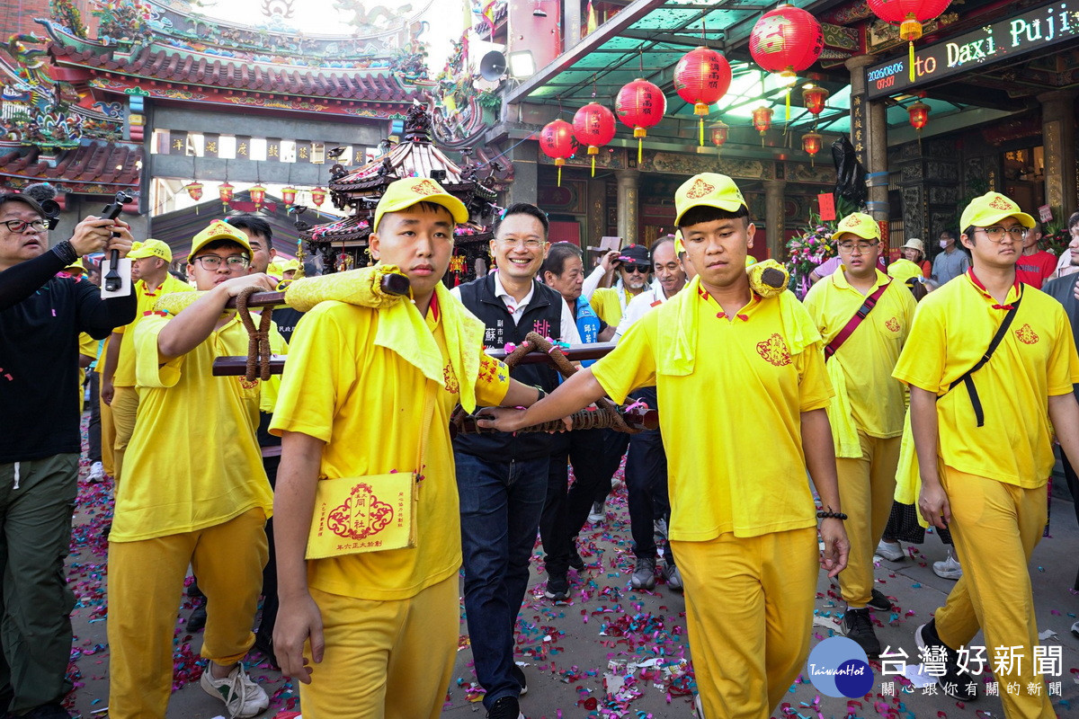 桃園市副市長蘇俊賓出席遶境祈福活動。<br /><br /> 