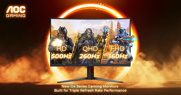 AGON by AOC 推出全新 Triple Refresh Rate 電競顯示器