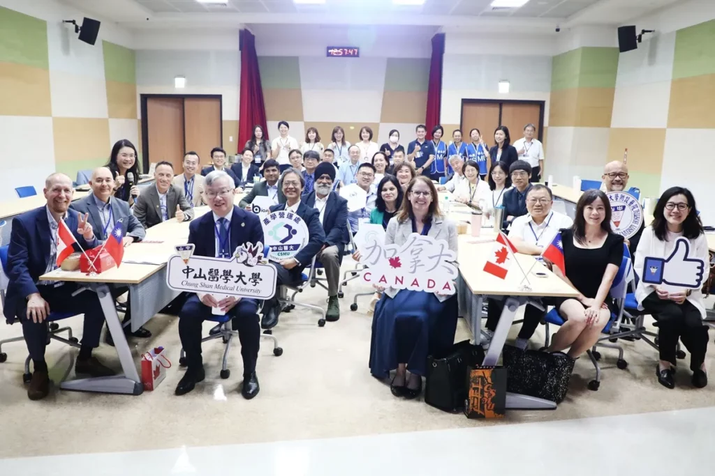 台加智慧醫療交流會在中山醫大登場,聚焦臨床創新、數位健康與醫療科技,深化跨域合作。(圖/中山醫大提供)