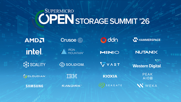 Supermicro 第七屆年度開放式儲存高峰會匯聚 21 間生態系統合作夥伴,分享大規模部署企業級 AI 的實用指南