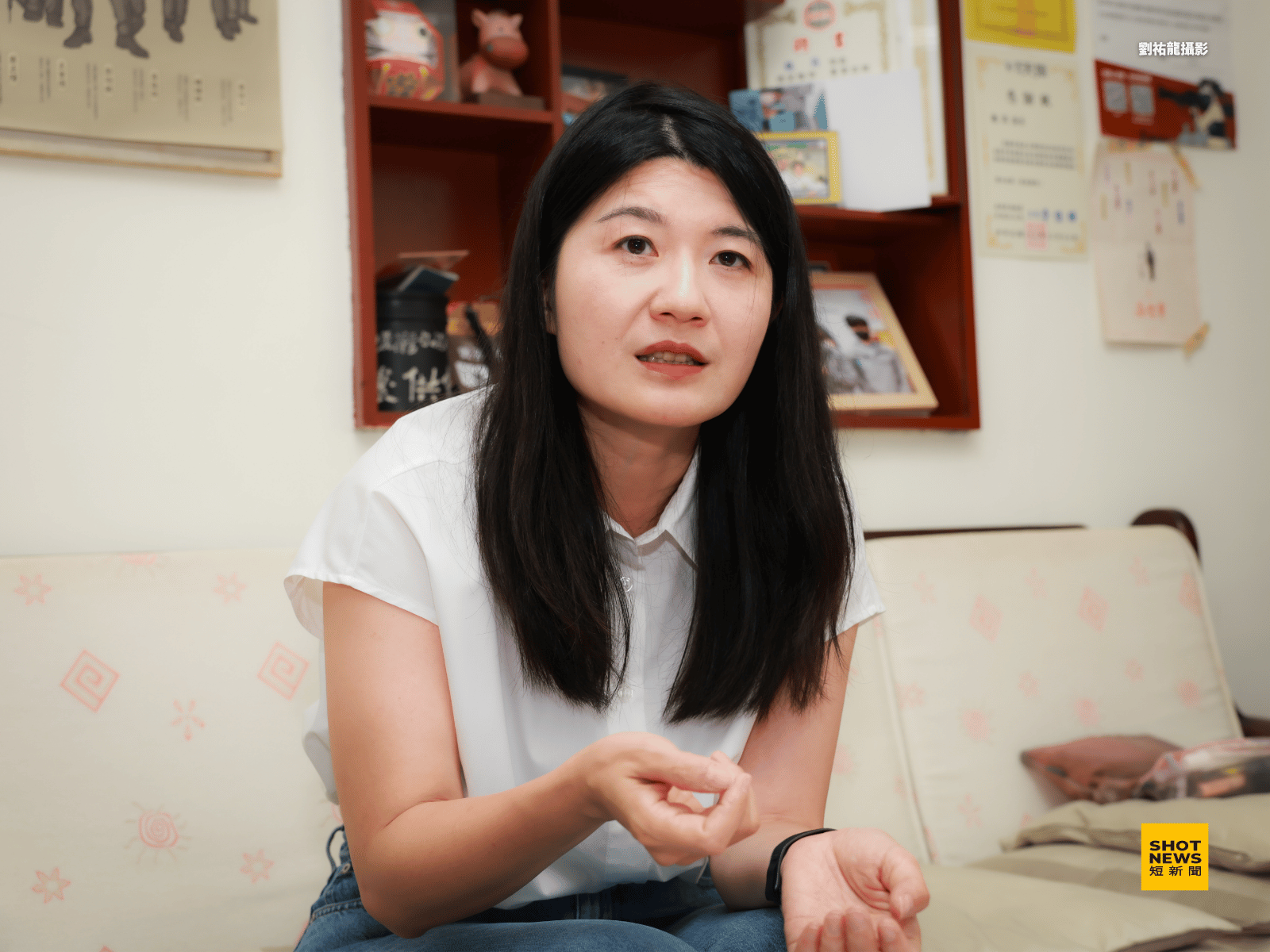 撕下政治犯二代標籤,魏筠分享光環下最真實的成長歷程。(攝影:劉祐龍)