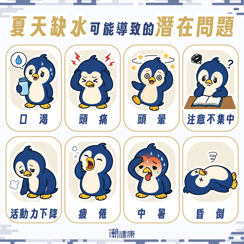 口渴才喝水已來不及! 缺水將牽動腦部與體溫調節