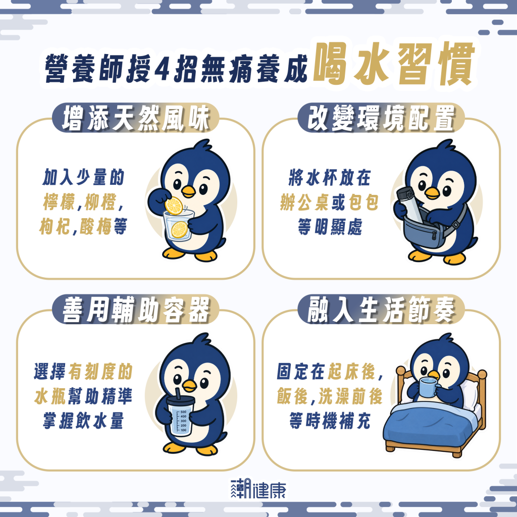 覺得白開水太無聊? 4招無痛養成喝水習慣