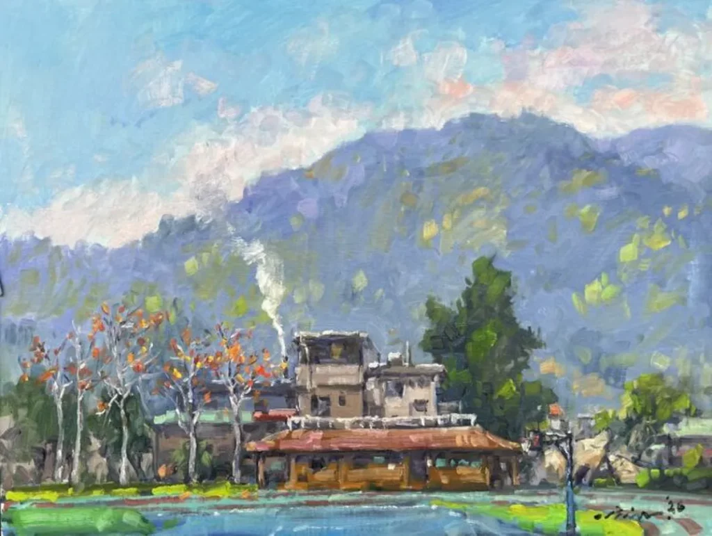 潘蓬彬《五寮國小茶屋》41x53cm油畫 2026