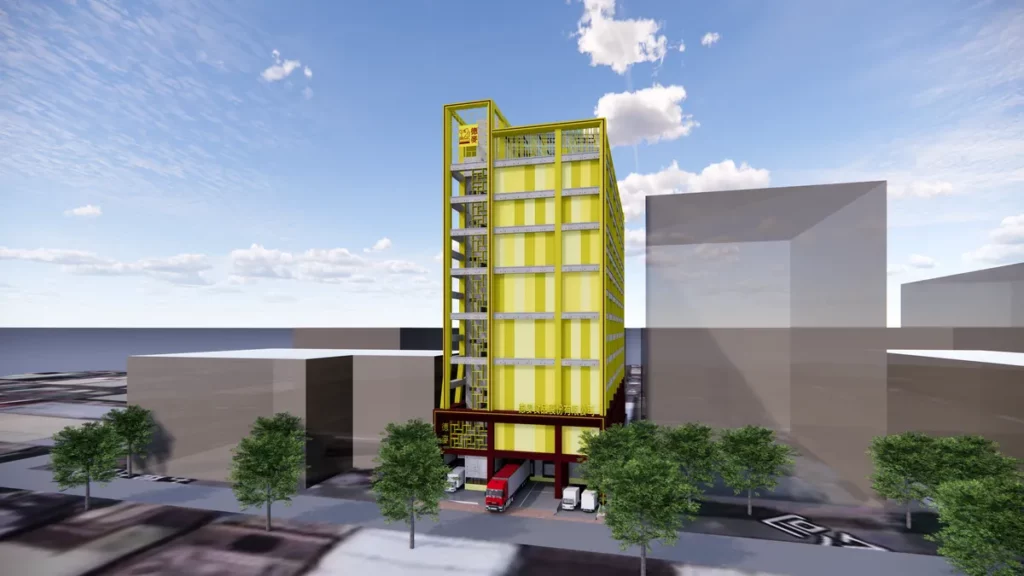 德麥食品新廠暨物流中心新建工程3D模擬圖。圖片來源:欣源營造