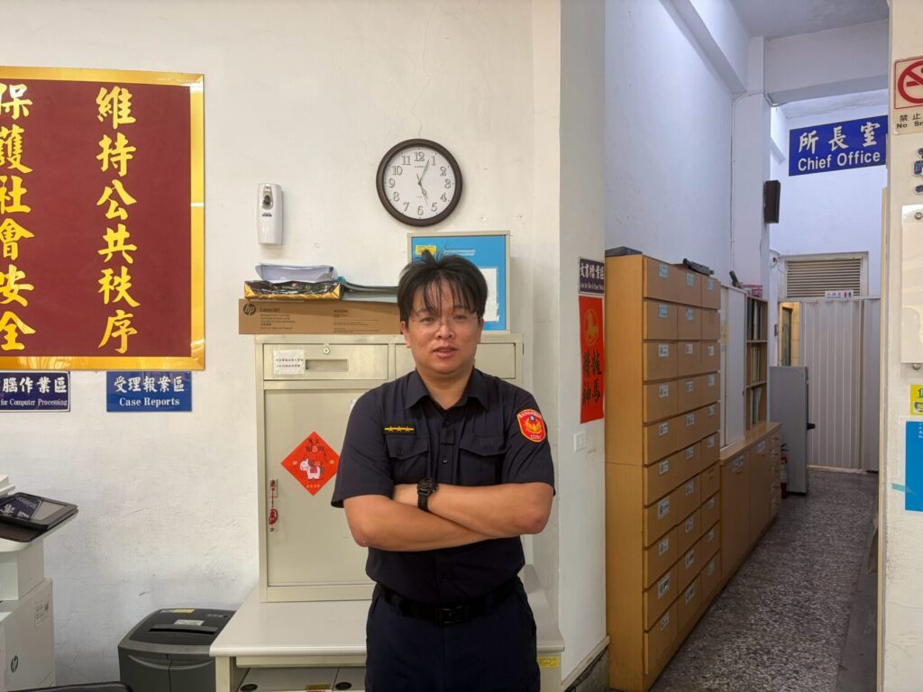 大湖派出所警員林益賢。(圖/記者薛秀蓮 翻攝)