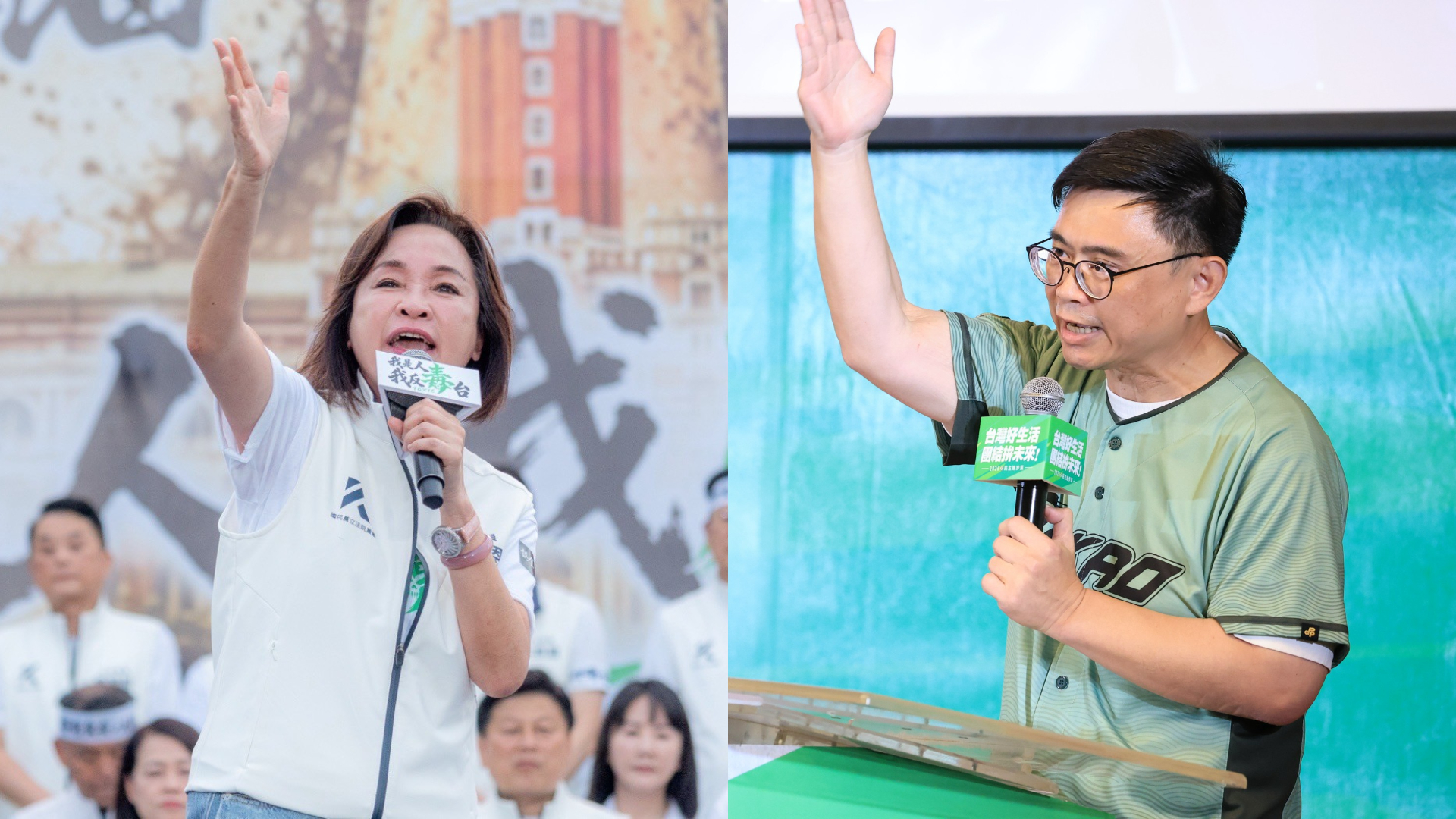 柯志恩與賴瑞隆隔空互轟，雙方從「假民調」攻防延燒至財劃法及中央預算。