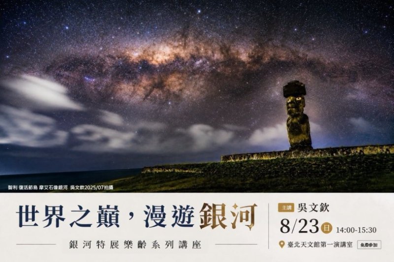 臺北天文館「世界之巔,漫遊銀河」講座 吳文欽帶您看遍五大洲銀河絕景!