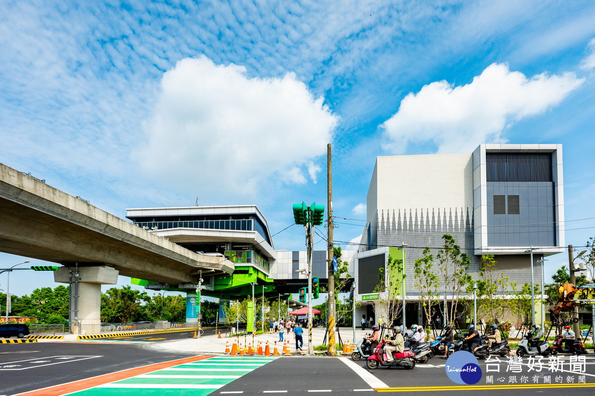 「桃園捷運綠線G13南竹中正北站」外觀。<br /><br />