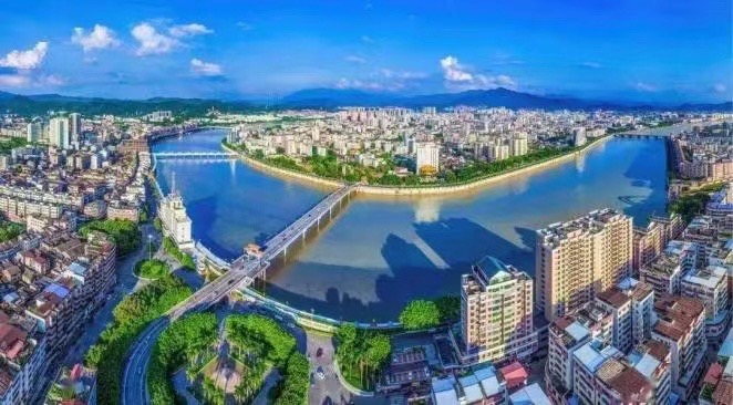 梅州一江兩岸風景。(圖/翻攝自網路)