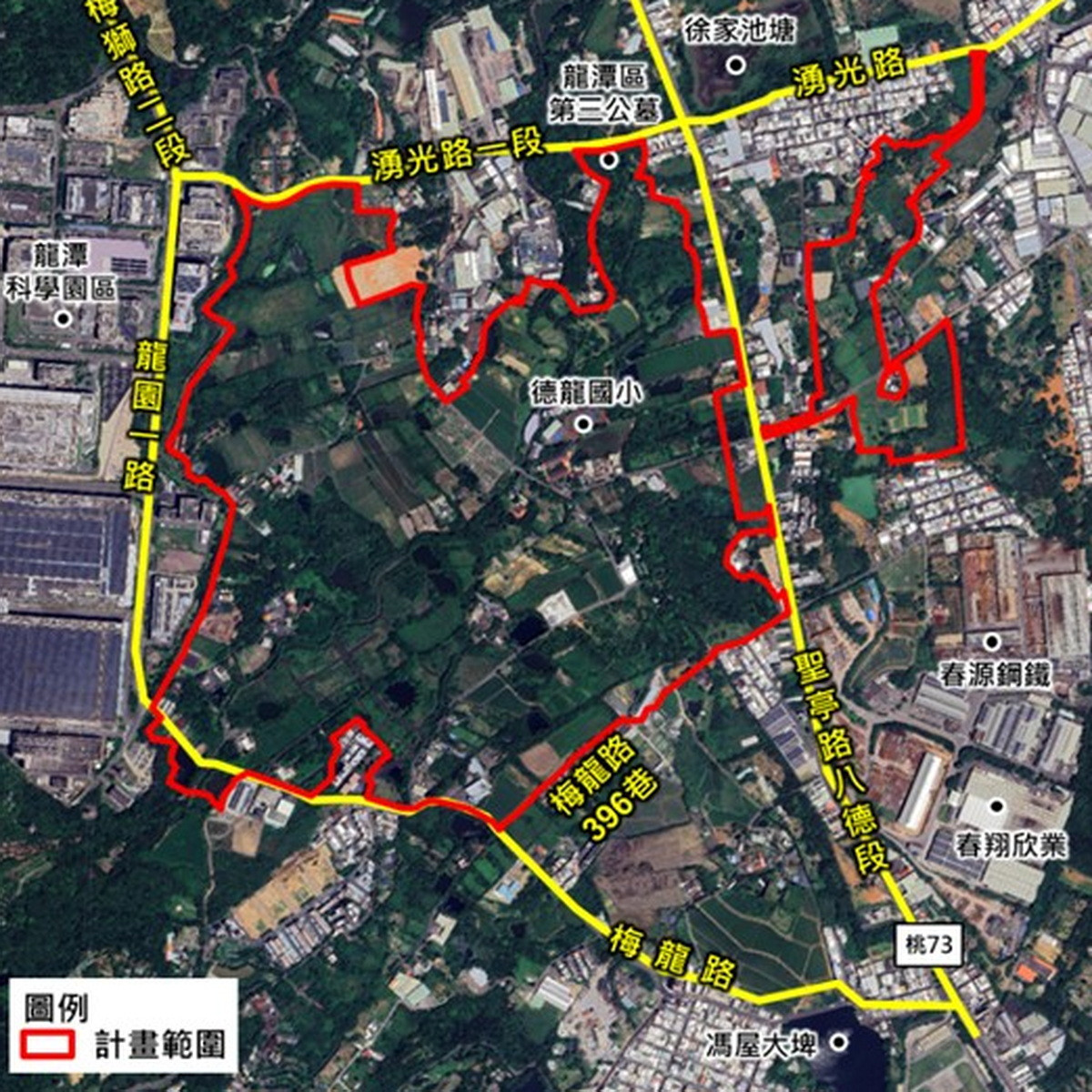 龍科三期計畫範圍圖。(115年2月公聽會版)<br /><br /> 