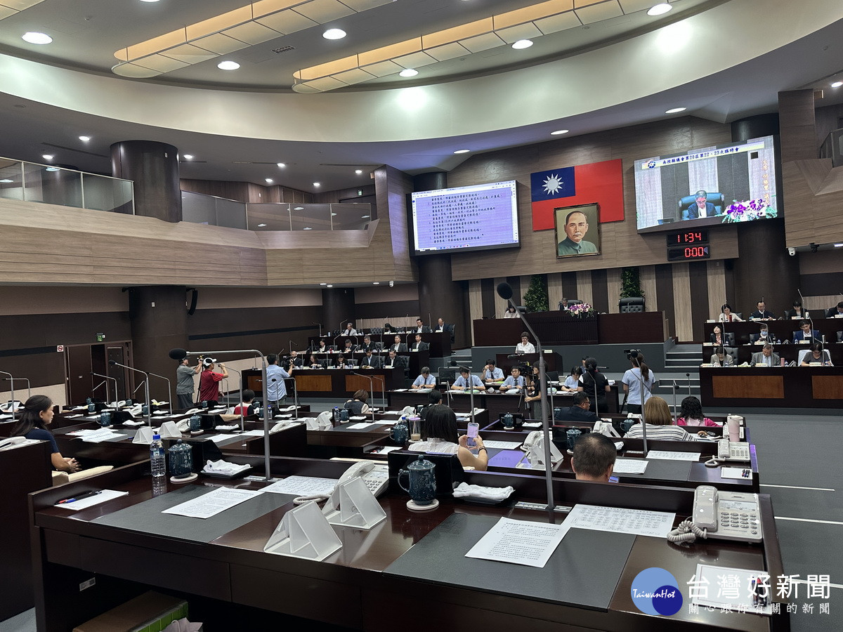南投縣議會22。23次臨時會於14日閉會。（記者扶小萍攝）