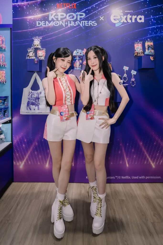 extra®品牌大使Sandy & Mandy分享,平日也習慣嚼兩粒extra®無糖口香糖,提醒自己:『我準備好狀態超 golden!』