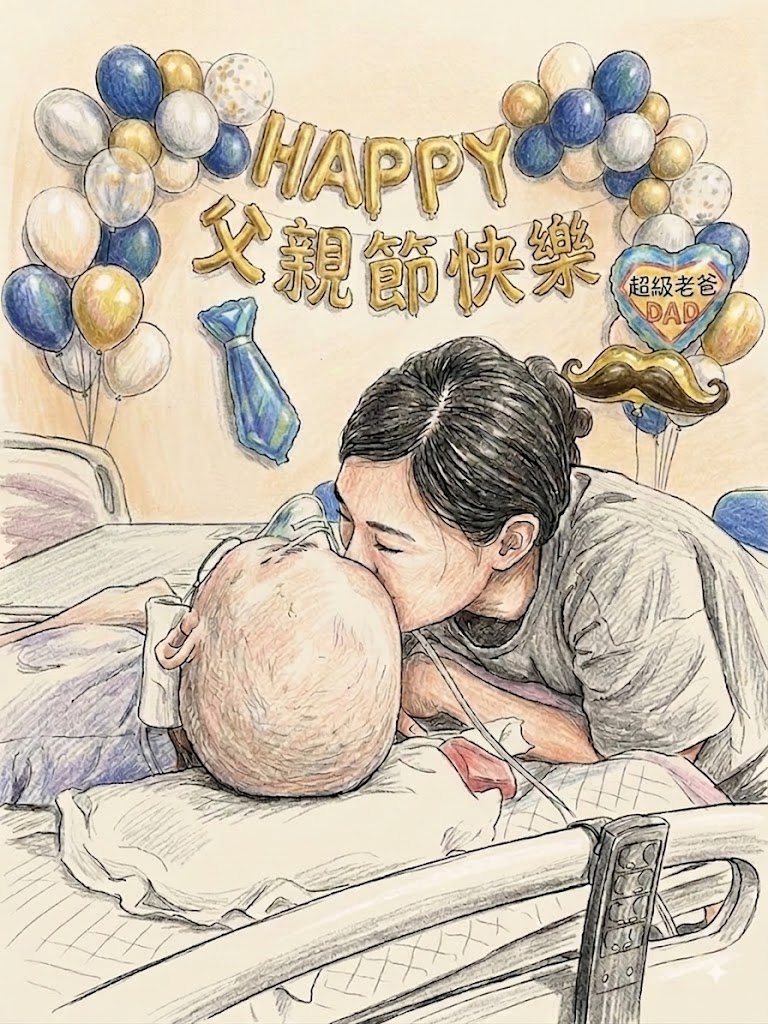 父親節後3天安詳離世！植物人父親安養11年　女兒最後擁抱親吻惹鼻酸