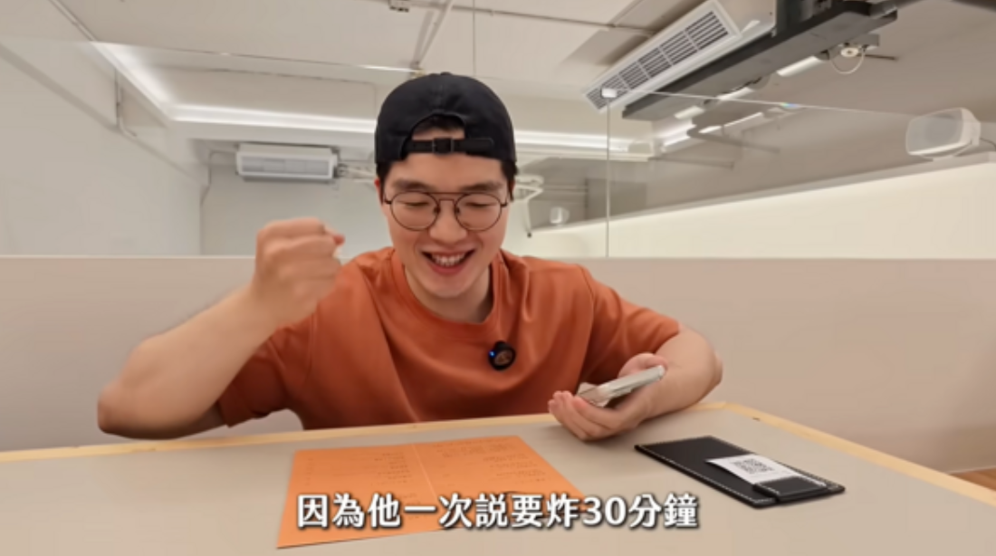 豪豪挑戰豬排吃到飽,一份就要等30分鐘。(圖/翻攝吃貨豪豪YouTube)