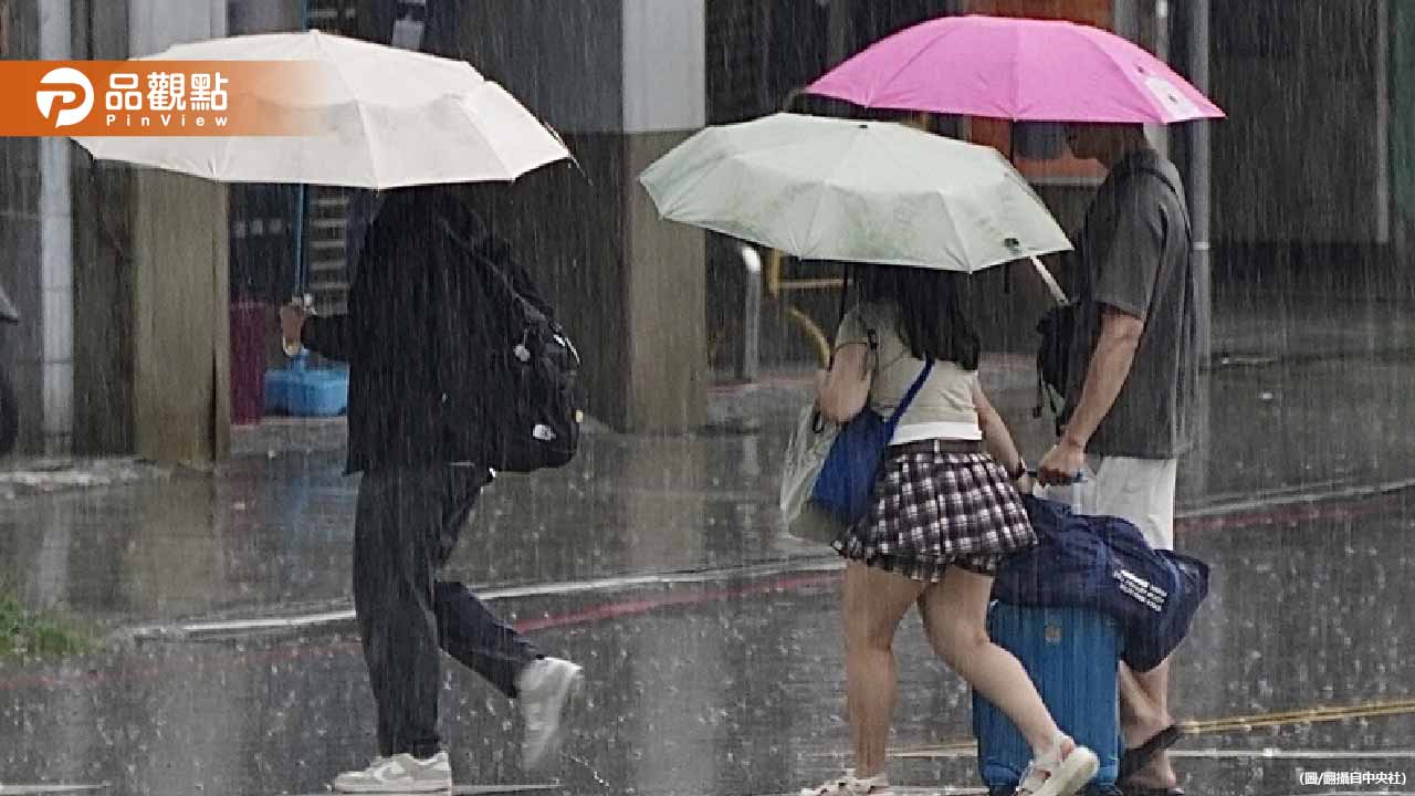 7縣市大雨特報!雲林以南狂雨轟炸 防雷擊、強陣風