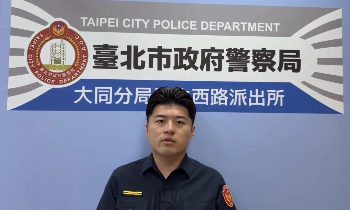 大同分局民生西路派出所所長周煌彬案情說明。(圖/記者 戴昱弘翻攝)
