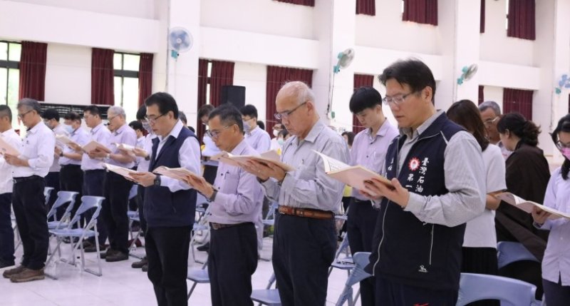 中油大林煉油廠舉行中元普渡祈福法會 祈願廠區平安、工作順利