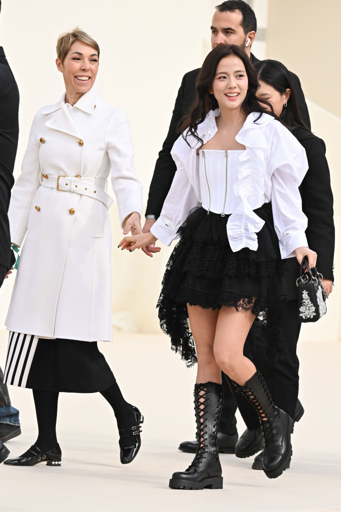 Christian Dior: Outside Arrivals Paris Fashion Week Womenswear Fall/Winter 2025