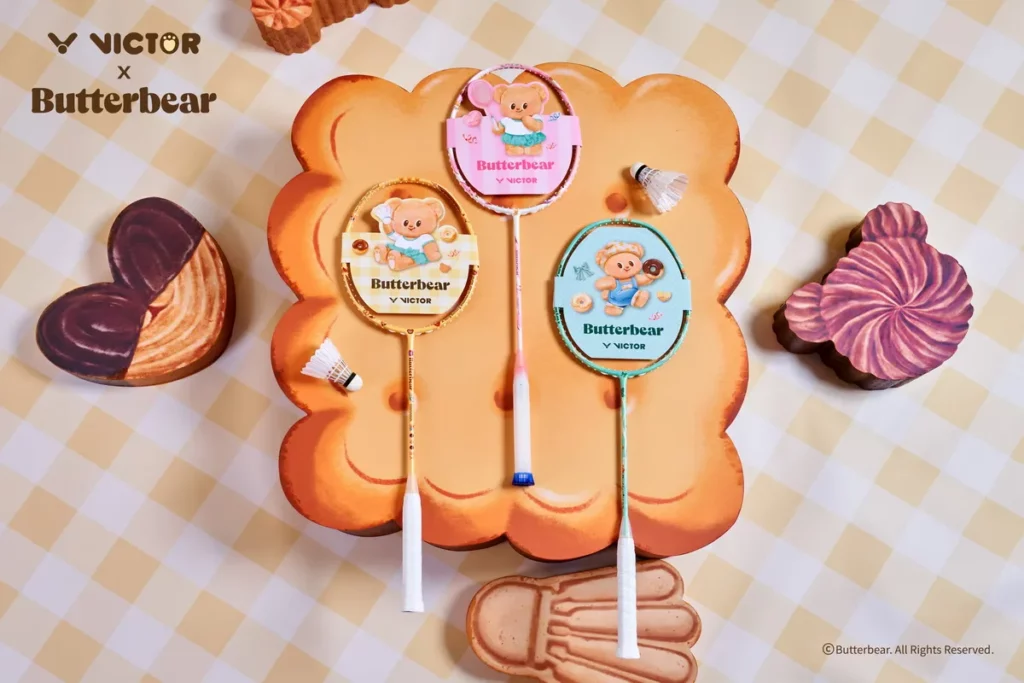 VICTOR x Butterbear聯名系列羽球拍 功能性需求與聯名話題性兼具