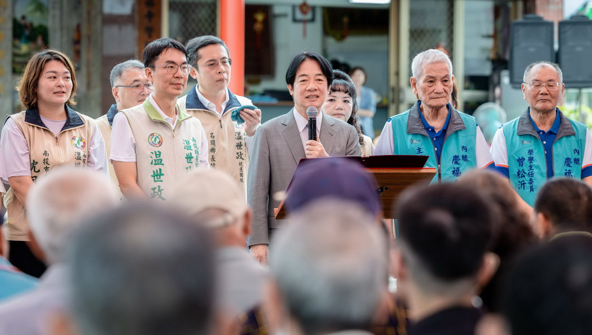 賴清德再強調社會福利不會少。（温世政辦公室提供）