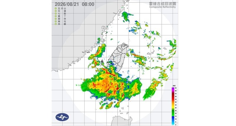 週五豪雨轟炸全台 高屏下到紫爆