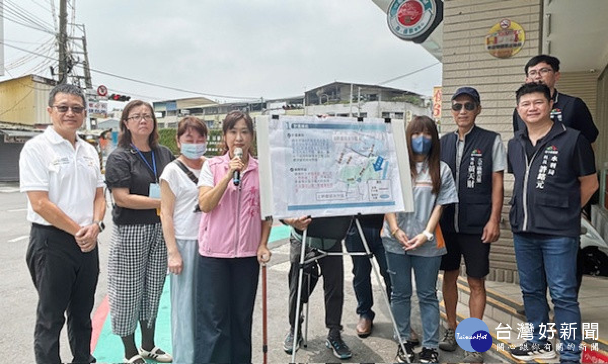 解決淹水施工說明。林重鎣