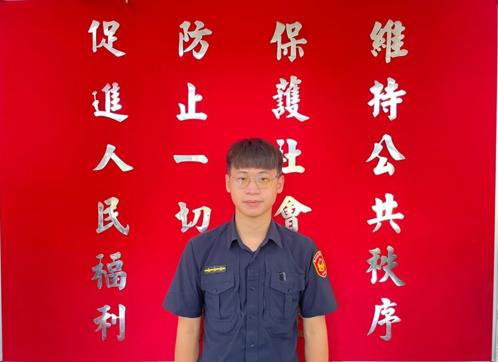 康寧派出所警員闕永正。(圖/記者薛秀蓮 翻攝)
