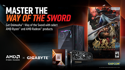 技嘉攜手 AMD 推出《鬼武者 WAY OF THE SWORD》遊戲套裝 技嘉攜手 AMD 推出《鬼武者 WAY OF THE SWORD》遊戲套裝