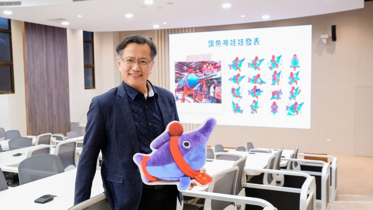 神旗君設計人葉晉嘉教授談設計理念(圖/國立屏東大學提供)