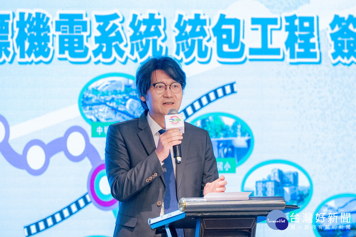 駐台北韓國代表部副代表高尚郁致詞。<br /><br />