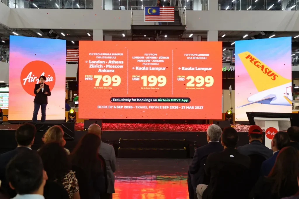 為慶祝與Pegasus Airlines展開全新合作,AirAsia同步推出限時優惠票價