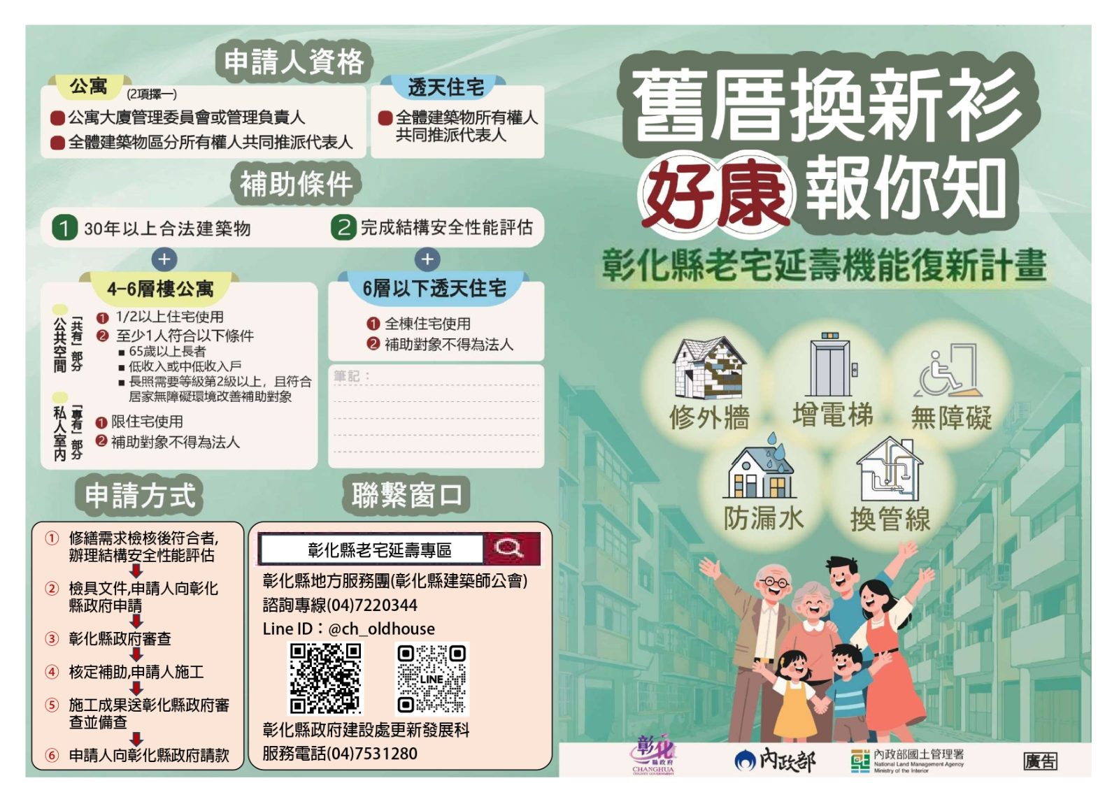 SQ09168 9老宅延壽補助開跑