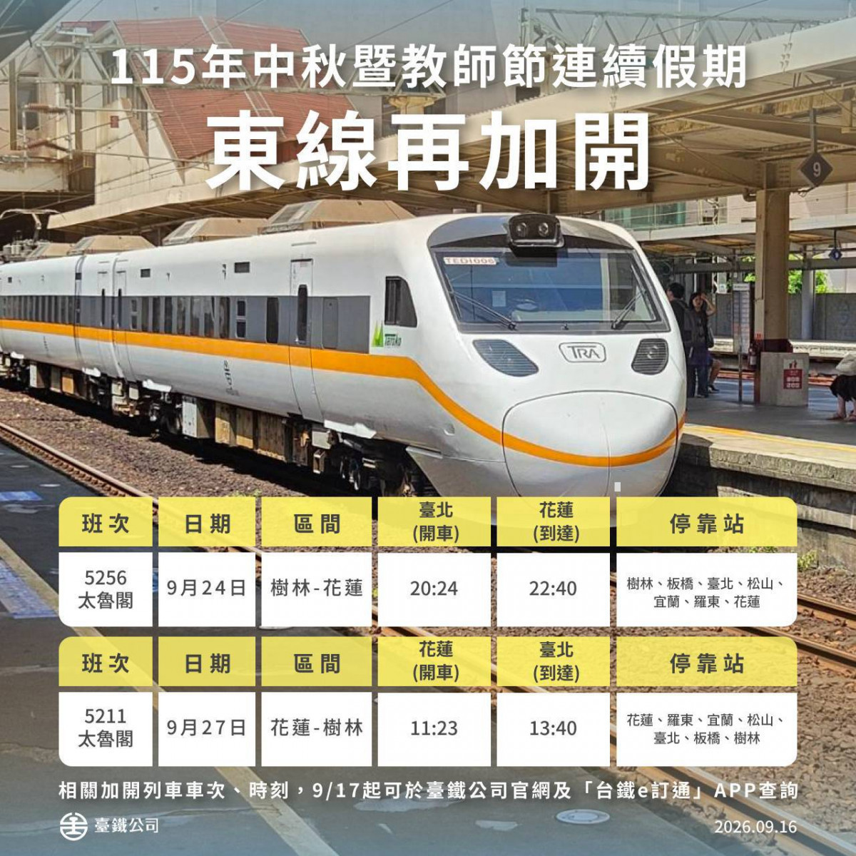 (圖/台鐵公司提供)