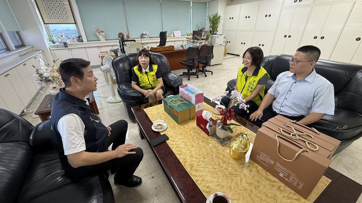彰化榮服處拜會彰化郵局 規劃共辦重陽節關懷活動