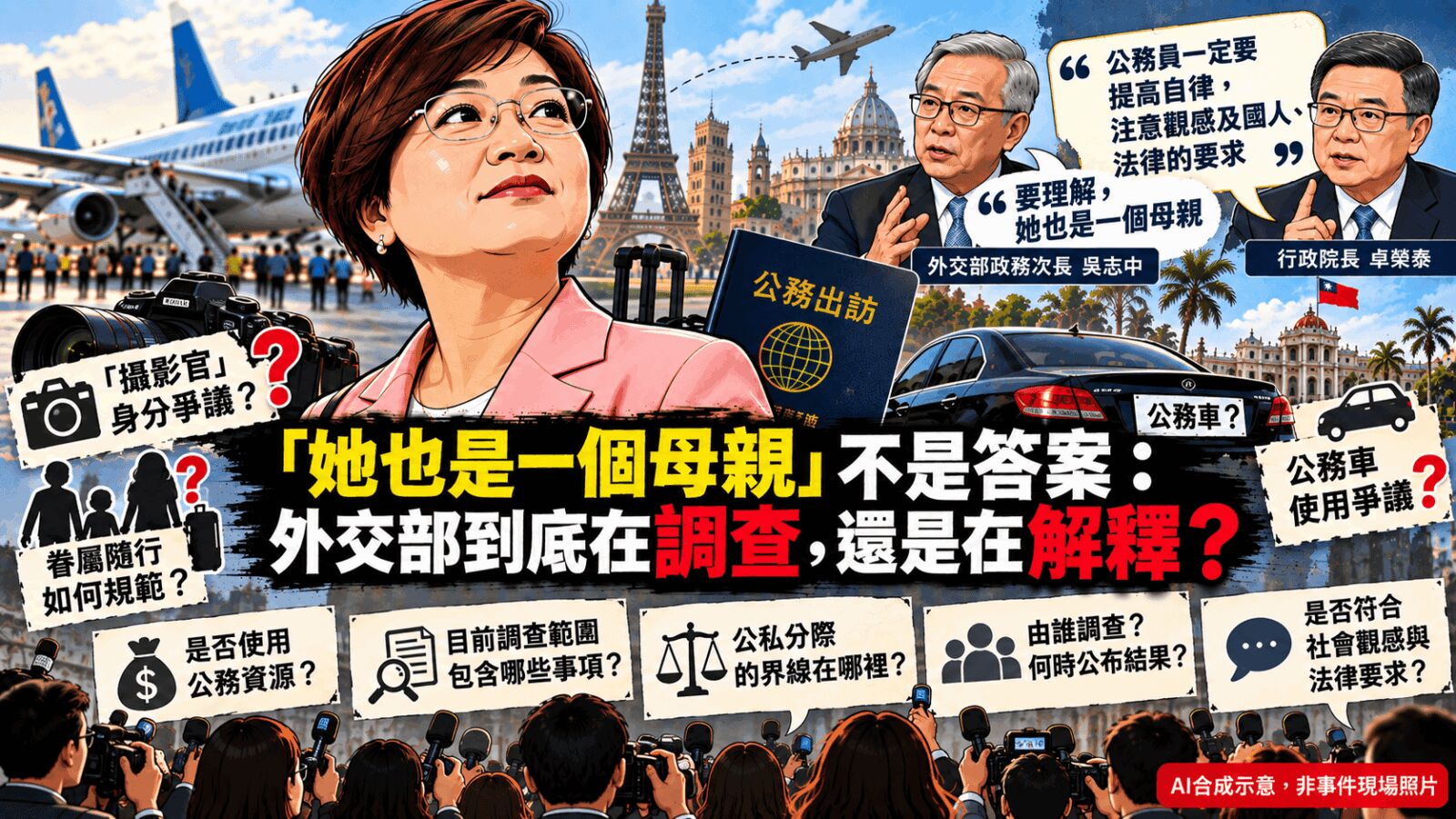 【藍蝴蝶專欄】「她也是一位母親」不是答案：徐佳青爭議，外交部到底在調查還是在解釋？ 211