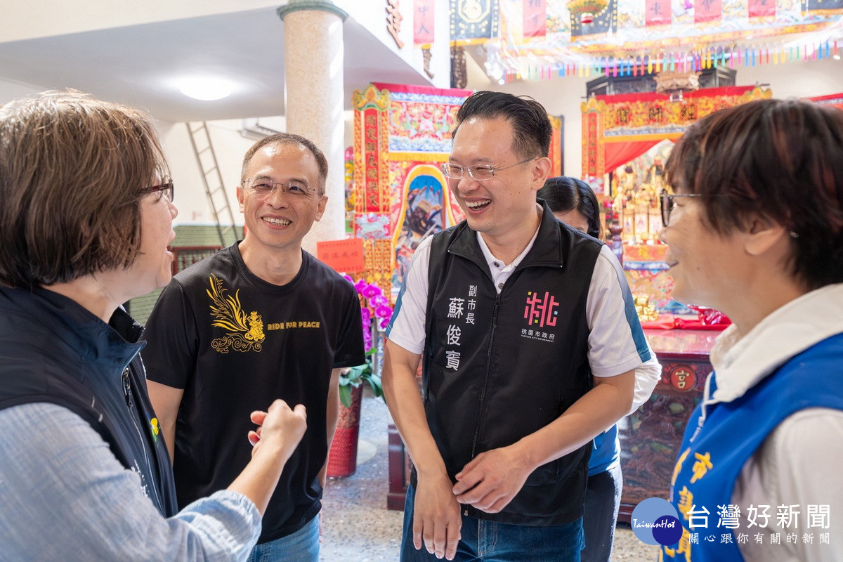 桃園市副市長蘇俊賓出席「桃園統天宮重修落成暨五聖恩主安座大典」。