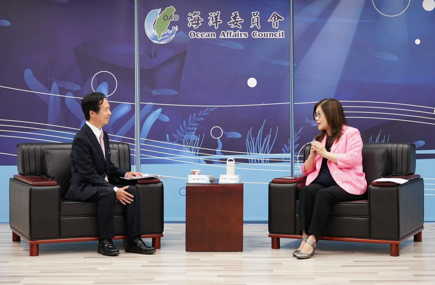 日本交流協會新任所長福永護拜會海委會 管碧玲:海洋串起地理、心裡最接近的兩國