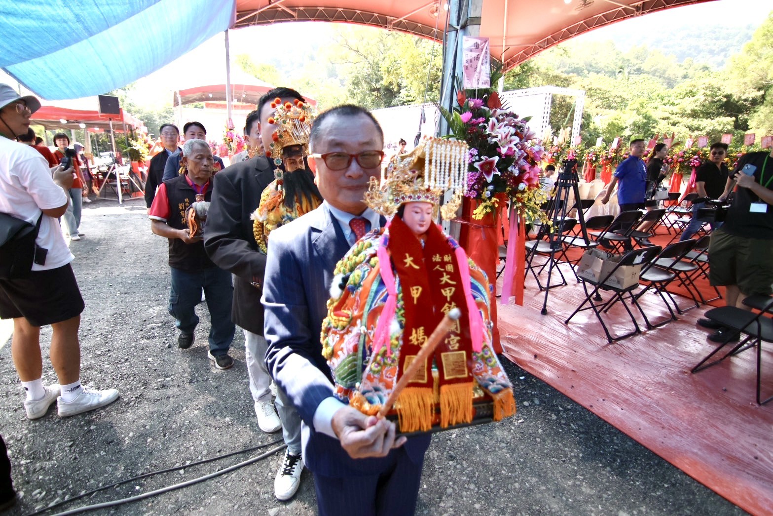 ▲林福元先生回饋故鄉捐出土地，希望將信仰化為實際行動，為需要幫助的孩子打造溫暖的家。(圖/大甲鎮瀾宮提供)
