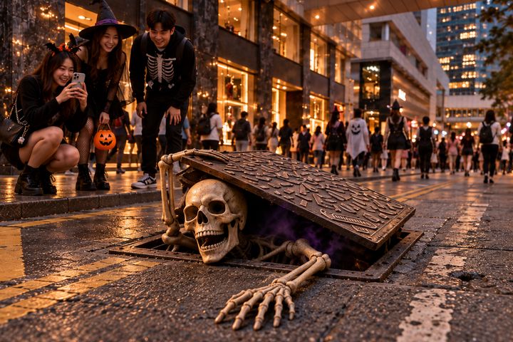 「香港置地-中環萬聖節」遮打道將化身成熱鬧的 Cosplay 街頭派對,一直狂歡至深夜。 圖:香港旅遊發展局/提供