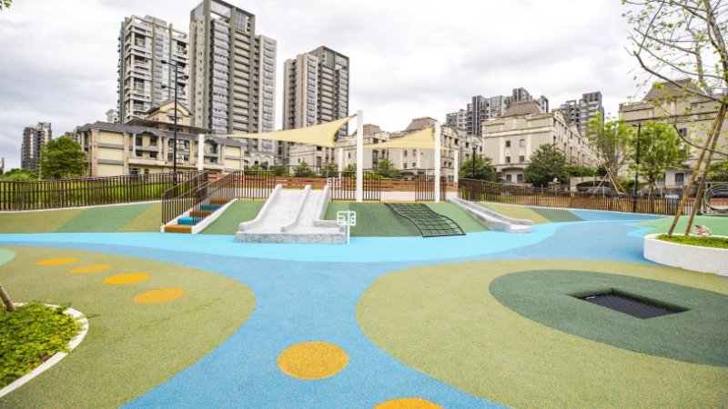 淡水「公司田溪水岸公園」啟用 千坪綠地遊憩新亮點 全齡共享水岸空間