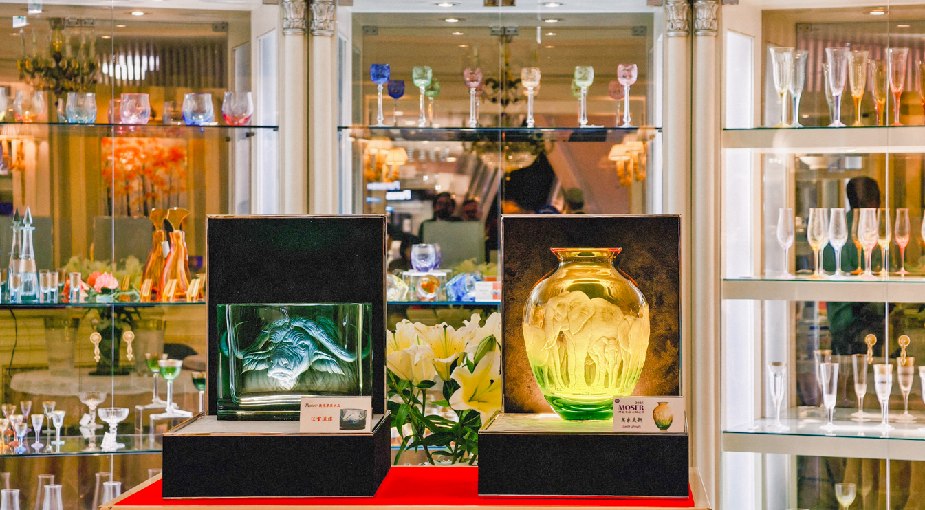 ▲摩瑟水晶巡迴展高雄登場，限量30件精品全數售罄。（圖/記者黃淑貞攝）