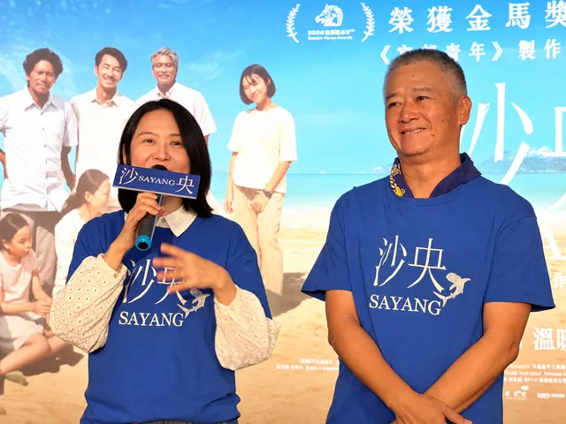 《沙央》製片人張煒珍（左）與導演湯湘竹今出席《沙央》公益首映會，分享幕後拍攝甘苦（甲上娛樂提供）