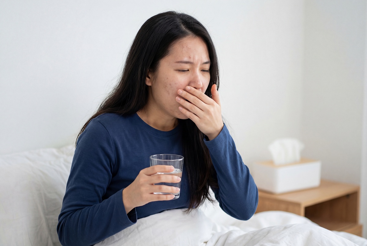 咳嗽竟咳出「惡臭白色顆粒」！醫揭真相  不是食物殘渣