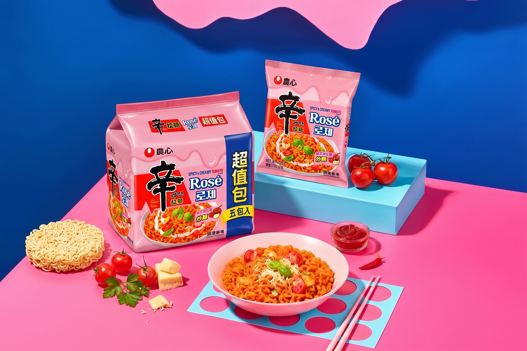 2 辛拉麵粉紅醬新品
